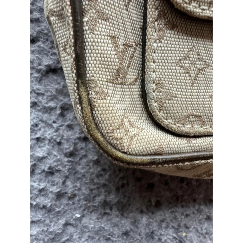Louis Vuitton LV Monogram Mini Lin Canvas Leather Juliette Crossbody Bag Beige - Picture 14 of 16